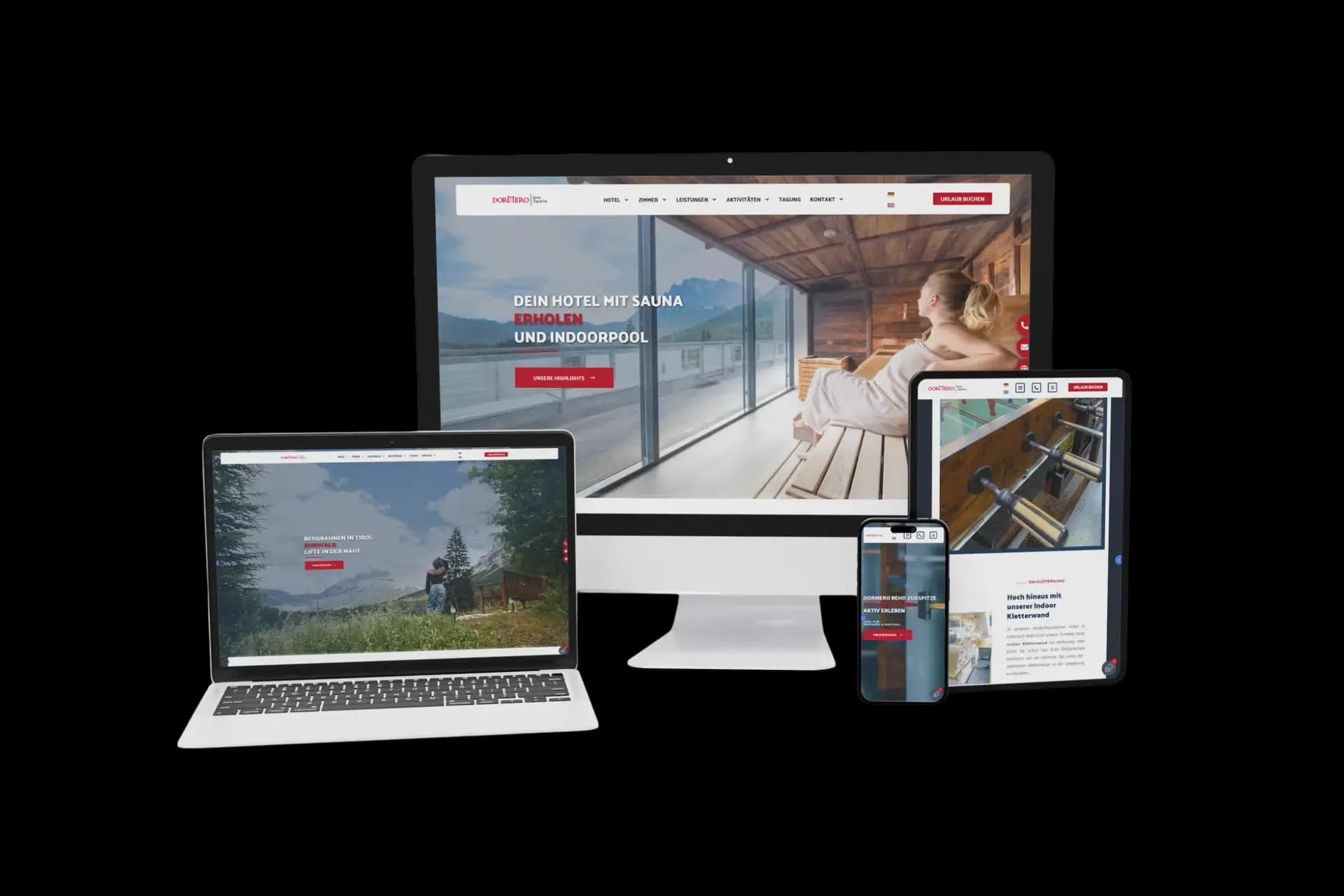 Hotel MyTirol (jetzt Dormero) — Webdesign von Neon Arc