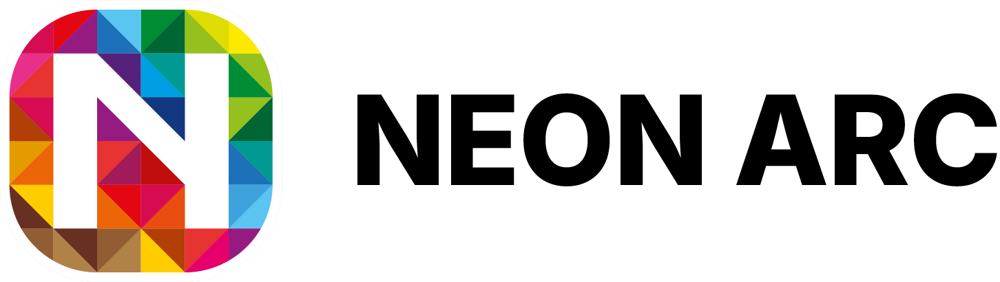 Neon Arc Logo schwarz
