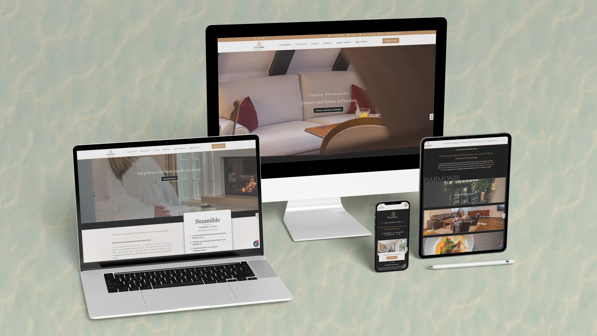 Neumühle Resort & SPA Webdesign - Case Study von Neon Arc